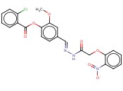 2-METHOXY-4-(2-((2-NITROPHENOXY)ACETYL)CARBOHYDRAZONOYL)PHENYL <span class='lighter'>2-CHLOROBENZOATE</span>