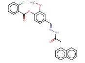 2-METHOXY-4-(2-(1-NAPHTHYLACETYL)CARBOHYDRAZONOYL)PHENYL <span class='lighter'>2-CHLOROBENZOATE</span>