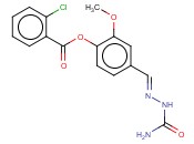 4-(2-(AMINOCARBONYL)CARBOHYDRAZONOYL)-2-METHOXYPHENYL <span class='lighter'>2-CHLOROBENZOATE</span>
