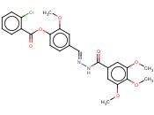 2-METHOXY-4-(2-(3,4,5-TRIMETHOXYBENZOYL)CARBOHYDRAZONOYL)PHENYL <span class='lighter'>2-CHLOROBENZOATE</span>