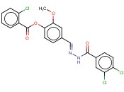 4-(2-(3,4-DICHLOROBENZOYL)CARBOHYDRAZONOYL)-2-METHOXYPHENYL <span class='lighter'>2-CHLOROBENZOATE</span>