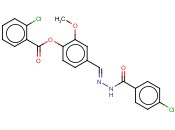 4-(2-(4-CHLOROBENZOYL)CARBOHYDRAZONOYL)-2-METHOXYPHENYL <span class='lighter'>2-CHLOROBENZOATE</span>
