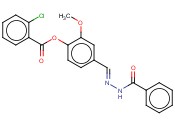 4-(2-BENZOYLCARBOHYDRAZONOYL)-2-METHOXYPHENYL <span class='lighter'>2-CHLOROBENZOATE</span>
