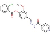 4-(2-ISONICOTINOYLCARBOHYDRAZONOYL)-2-METHOXYPHENYL <span class='lighter'>2-CHLOROBENZOATE</span>