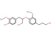 1-(4-羟基-3-<span class='lighter'>甲</span><span class='lighter'>氧基</span>苯基)-2-[2-<span class='lighter'>甲</span><span class='lighter'>氧基</span>-4-(3-羟基丙基)苯<span class='lighter'>氧基</span>]-3-<span class='lighter'>丙醇</span>