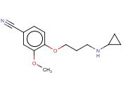 4-[3-(CYCLOPROPYLAMINO)PROPOXY]-3-<span class='lighter'>METHOXYBENZONITRILE</span>