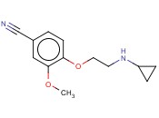 4-[2-(CYCLOPROPYLAMINO)ETHOXY]-3-<span class='lighter'>METHOXYBENZONITRILE</span>