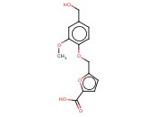 5-([4-(HYDROXYMETHYL)-2-METHOXYPHENOXY]METHYL)-<span class='lighter'>2-FUROIC</span> ACID