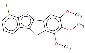 6-FLUORO-1,2,3-TRIMETHOXY-5,10-DIHYDROINDENO[1,2-B]INDOLE