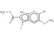 METHYL 6-BROMO-3-IODO-5-METHOXY-1H-PYRROLO[2,3-B]PYRIDINE-2-CARBOXYLATE