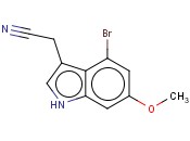 4-BROMO-6-<span class='lighter'>METHOXYINDOLE</span>-3-ACETONITRILE