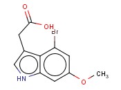 4-BROMO-6-<span class='lighter'>METHOXYINDOLE</span>-3-ACETIC ACID