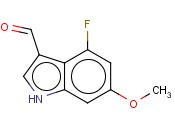 4-FLUORO-6-<span class='lighter'>METHOXYINDOLE</span>-3-CARBOXALDEHYDE