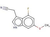 4-FLUORO-6-<span class='lighter'>METHOXYINDOLE</span>-3-ACETONITRILE
