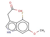 4-FLUORO-6-<span class='lighter'>METHOXYINDOLE</span>-3-ACETIC ACID