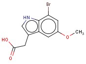 7-BROMO-5-<span class='lighter'>METHOXYINDOLE</span>-3-ACETIC ACID