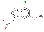 7-CHLORO-5-<span class='lighter'>METHOXYINDOLE</span>-3-ACETIC ACID