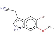 5-BROMO-6-<span class='lighter'>METHOXYINDOLE</span>-3-ACETONITRILE