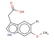 5-BROMO-6-<span class='lighter'>METHOXYINDOLE</span>-3-ACETIC ACID