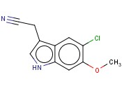5-CHLORO-6-<span class='lighter'>METHOXYINDOLE</span>-3-ACETONITRILE