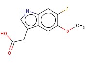 6-FLUORO-5-<span class='lighter'>METHOXYINDOLE</span>-3-ACETIC ACID