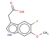 5-FLUORO-6-<span class='lighter'>METHOXYINDOLE</span>-3-ACETIC ACID