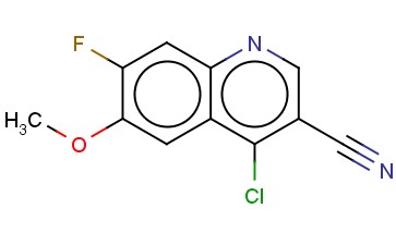 4-氯-6-<span class='lighter'>甲</span>氧基7-<span class='lighter'>氟</span>-喹啉-3-<span class='lighter'>甲</span><span class='lighter'>腈</span>