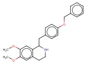 ISOQUINOLINE, 1,2,3,4-TETRAHYDRO-6,7-DIMETHOXY-1-[[4-(PHENYLMETHOXY)PHENYL]METHYL]
