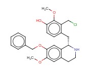 ISOQUINOLINE, 1-[[2-(CHLOROMETHYL)-3-METHOXY-4-(HYDROXYL)PHENYL]METHYL]-1,2,3,4-TETRAHYDRO-6-METHOXY-7-(PHENYLMETHOXY)-, (1S)-