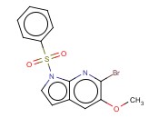 1-(PHENYLSULPHONYL)-6-BROMO-5-METHOXY-7-<span class='lighter'>AZAINDOLE</span>