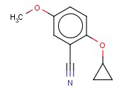 2-CYCLOPROPOXY-5-<span class='lighter'>METHOXYBENZONITRILE</span>