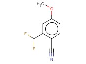 2-(DIFLUOROMETHYL)-<span class='lighter'>4-METHOXYBENZONITRILE</span>