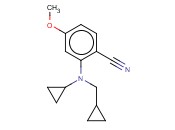 2-[CYCLOPROPYL(CYCLOPROPYLMETHYL)AMINO]-<span class='lighter'>4-METHOXYBENZONITRILE</span>