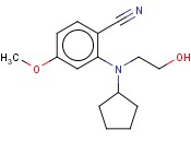 2-[CYCLOPENTYL(2-HYDROXYETHYL)AMINO]-<span class='lighter'>4-METHOXYBENZONITRILE</span>