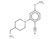 2-[4-(AMINOMETHYL)PIPERIDIN-1-YL]-<span class='lighter'>4-METHOXYBENZONITRILE</span>