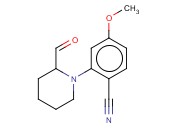 2-(2-FORMYLPIPERIDIN-1-YL)-<span class='lighter'>4-METHOXYBENZONITRILE</span>