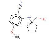 2-([1-(HYDROXYMETHYL)CYCLOPENTYL]AMINO)-<span class='lighter'>4-METHOXYBENZONITRILE</span>