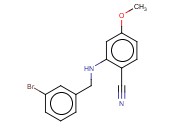 2-([(3-BROMOPHENYL)METHYL]AMINO)-<span class='lighter'>4-METHOXYBENZONITRILE</span>