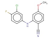 2-[(3-CHLORO-4-FLUOROPHENYL)AMINO]-<span class='lighter'>4-METHOXYBENZONITRILE</span>