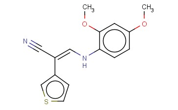 3-(2,4-DIMETHOXYANILINO)-2-(3-THIENYL)ACRYLONITRILE