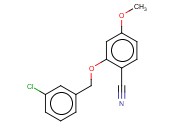 2-[(3-CHLOROPHENYL)METHOXY]-<span class='lighter'>4-METHOXYBENZONITRILE</span>