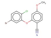 2-(5-BROMO-2-CHLOROPHENOXY)-<span class='lighter'>4-METHOXYBENZONITRILE</span>
