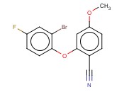 2-(2-BROMO-4-FLUOROPHENOXY)-<span class='lighter'>4-METHOXYBENZONITRILE</span>