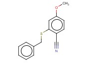 2-(BENZYLSULFANYL)-<span class='lighter'>4-METHOXYBENZONITRILE</span>