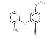 2-[(3-AMINOPYRIDIN-2-YL)SULFANYL]-<span class='lighter'>4-METHOXYBENZONITRILE</span>