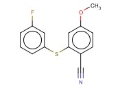 2-[(3-FLUOROPHENYL)SULFANYL]-<span class='lighter'>4-METHOXYBENZONITRILE</span>