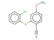 2-[(2-CHLOROPHENYL)SULFANYL]-<span class='lighter'>4-METHOXYBENZONITRILE</span>