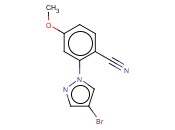 2-(4-BROMO-1H-PYRAZOL-1-YL)-<span class='lighter'>4-METHOXYBENZONITRILE</span>