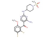 [4-氨基-2-[(1-<span class='lighter'>甲</span><span class='lighter'>磺</span><span class='lighter'>酰</span><span class='lighter'>基</span>哌啶-4-<span class='lighter'>基</span>)氨基]嘧啶-5-<span class='lighter'>基</span>](2,3-二氟-6-<span class='lighter'>甲</span>氧基苯基)<span class='lighter'>甲</span>酮