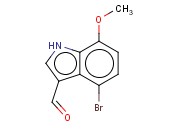 4-BROMO-7-<span class='lighter'>METHOXYINDOLE</span>-3-CARBOXALDEHYDE